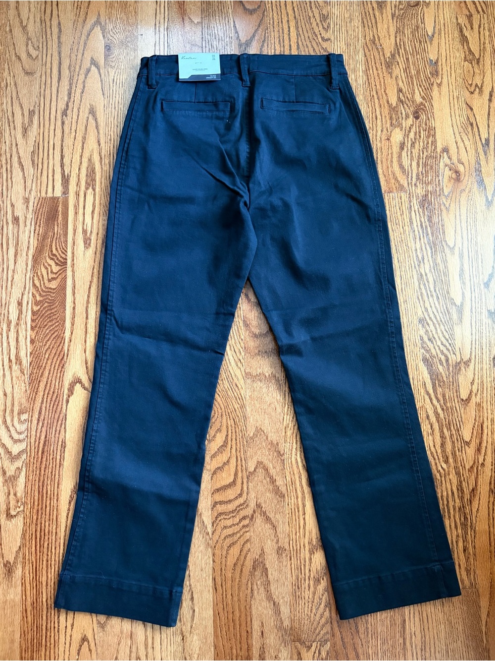 Kancan Julia Mid Rise Straight Black Pants NWT 5/26 Cropped Chino Work - Picture 6 of 14